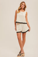 Scallop Edge Tank Top