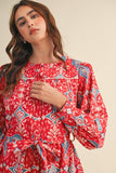 Long Sleeve Button Down Mini Dress