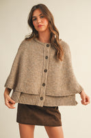 Sweater Cape Cardigan