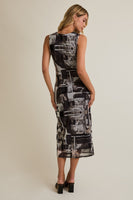 Cowl Neck Sleeveless Maxi Dress