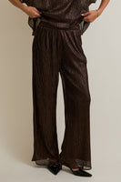 Metallic Wide Leg Pants