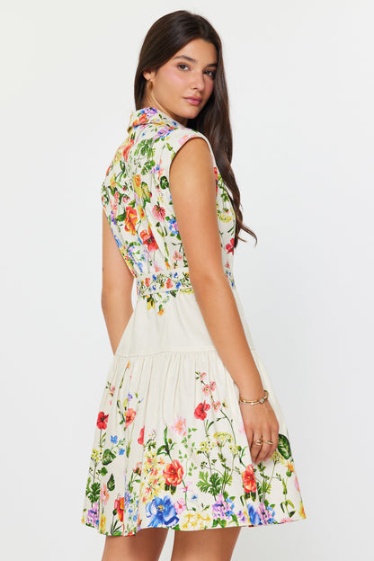 Floral Print Mini Dress