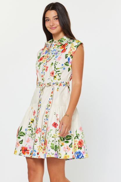 Floral Print Mini Dress