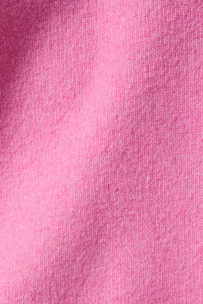 Crew Neck Boxy Sweater Pink