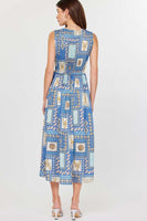 Coastal Patchwork Midi Dress