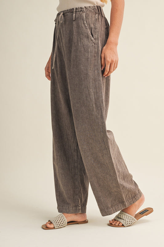 Garment-dyed and Washed Pants