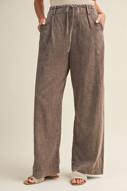 Garment-dyed and Washed Pants