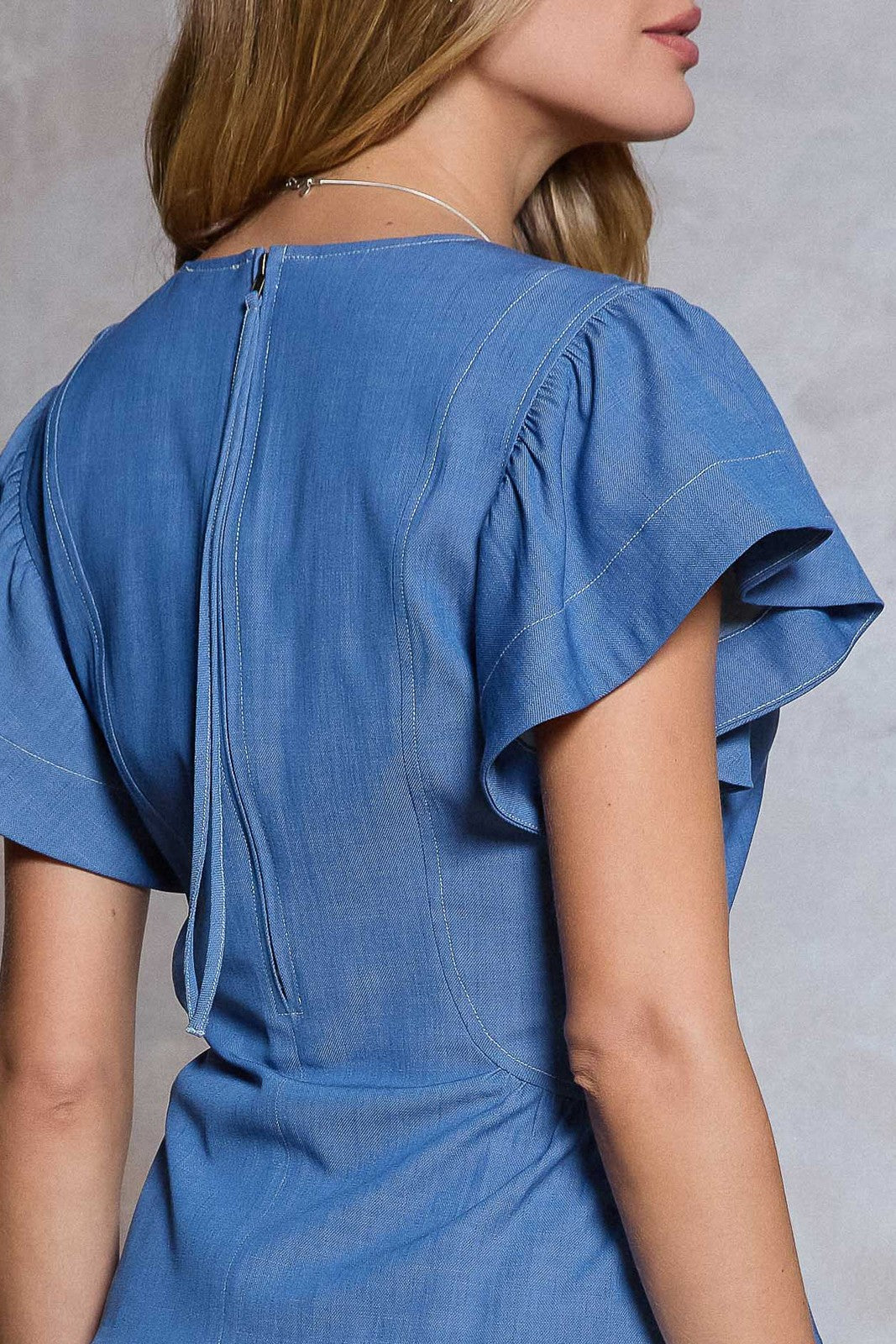 Short Sleeve Peplum Blouse