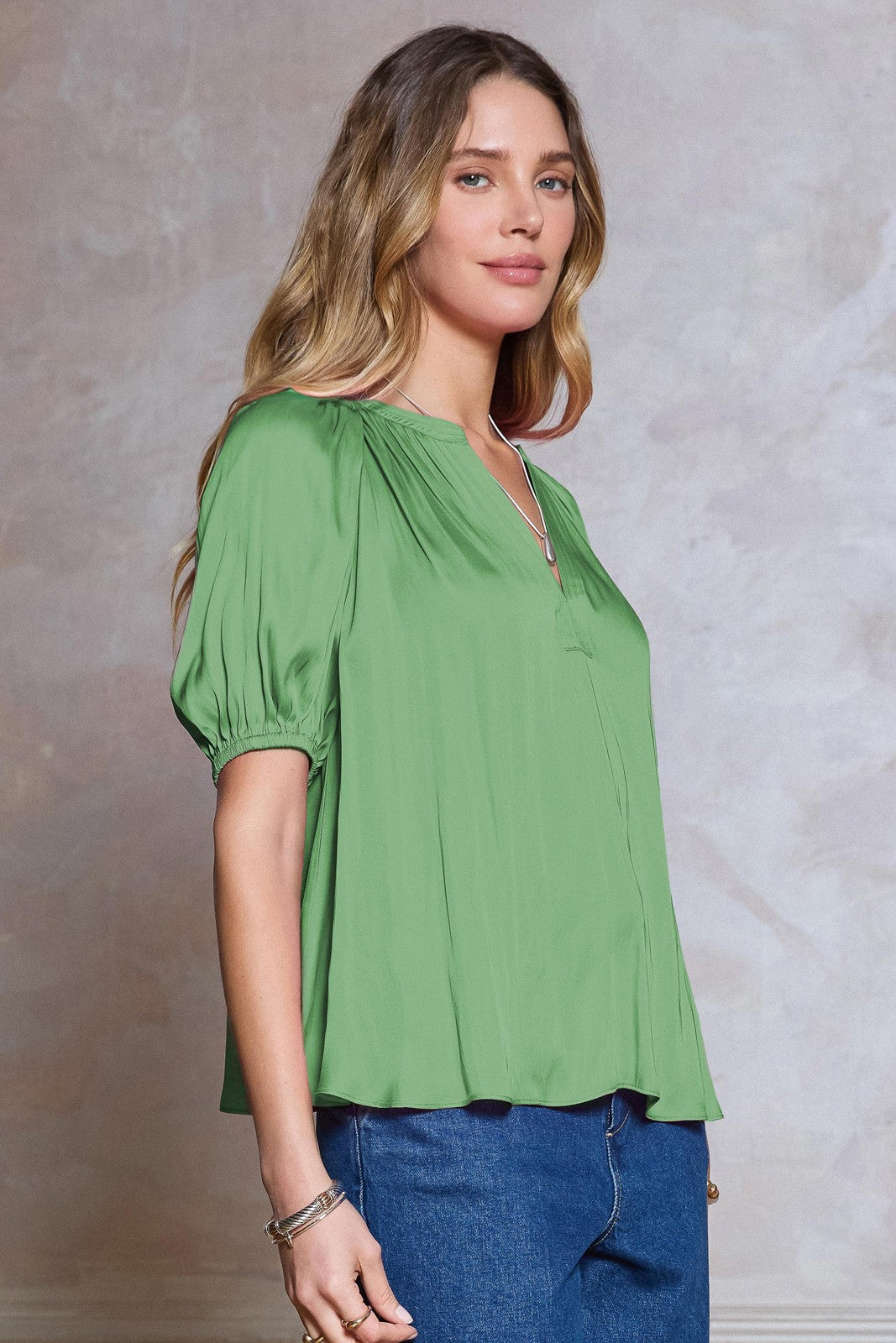 Half Sleeve Relaxed Fit Blouse