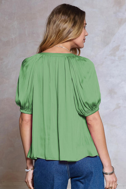 Half Sleeve Relaxed Fit Blouse