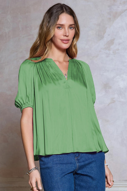 Half Sleeve Relaxed Fit Blouse