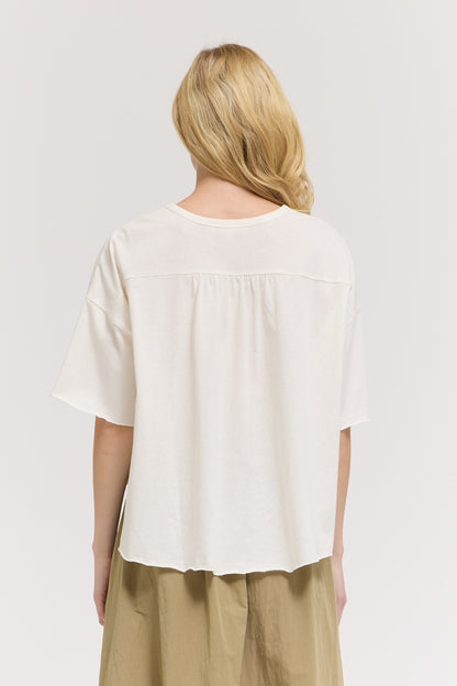 Loose Sleeve Boxy Tee