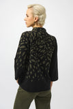 Mock Neck Animal Print Sweater