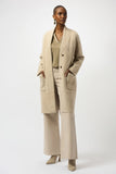 Oversize Collarless Coat