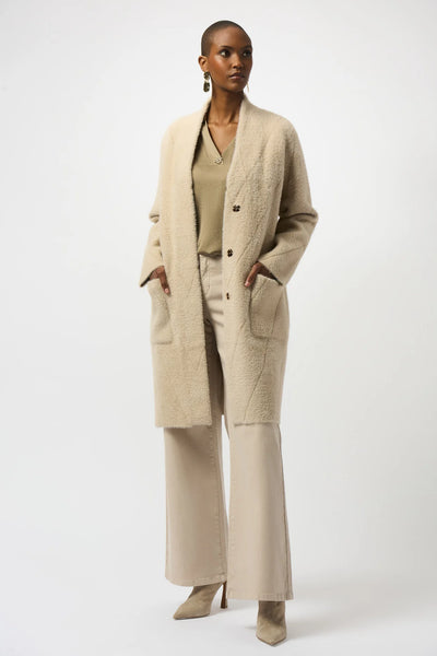 Oversize Collarless Coat