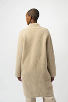 Oversize Collarless Coat