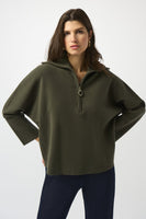 Half Zip Collar Sweater
