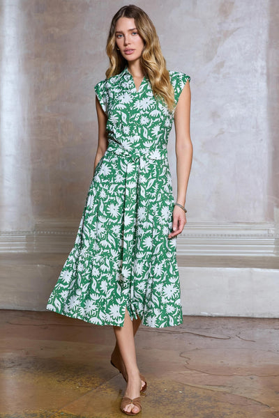 Floral Printed Button Down Midi Dress – SF Siren