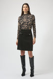 Animal Print High Neck Top