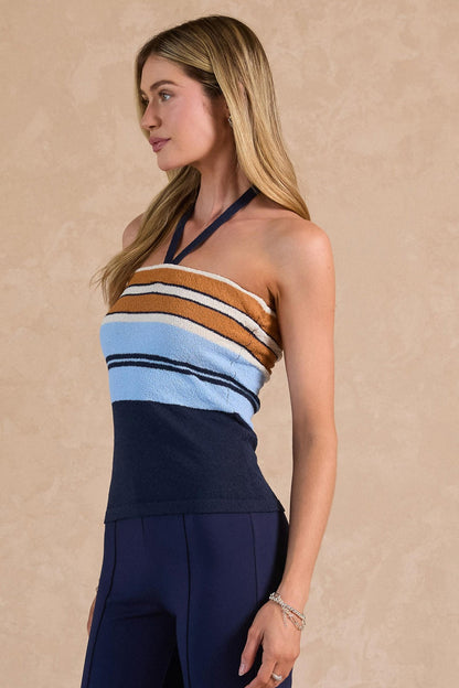 Terry Knit Halter Top
