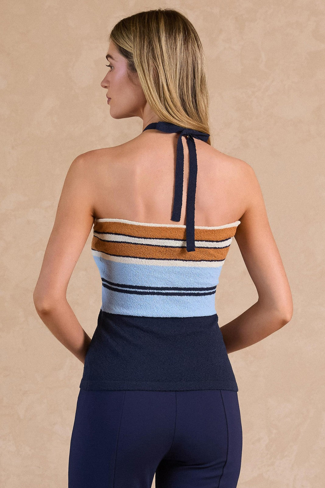 Terry Knit Halter Top