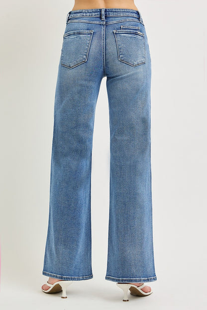 Slouchy Wide Leg Jeans