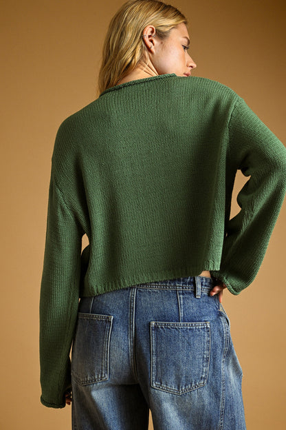 Button Front Knitted Cardigan