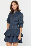 Two Tier Denim Dress