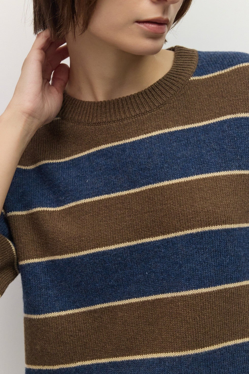The Pam Striped Boxy Sweater