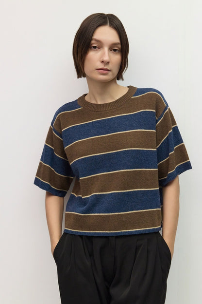 The Pam Striped Boxy Sweater