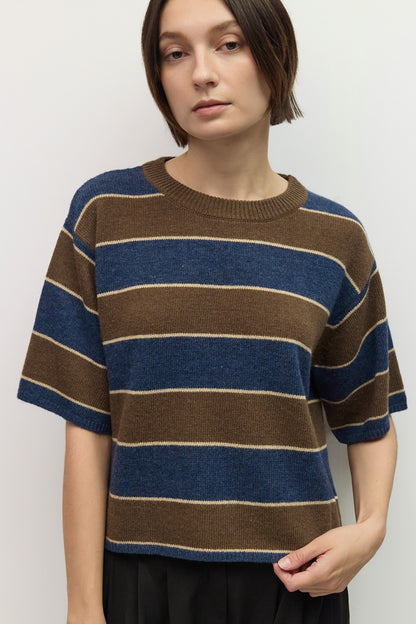 The Pam Striped Boxy Sweater