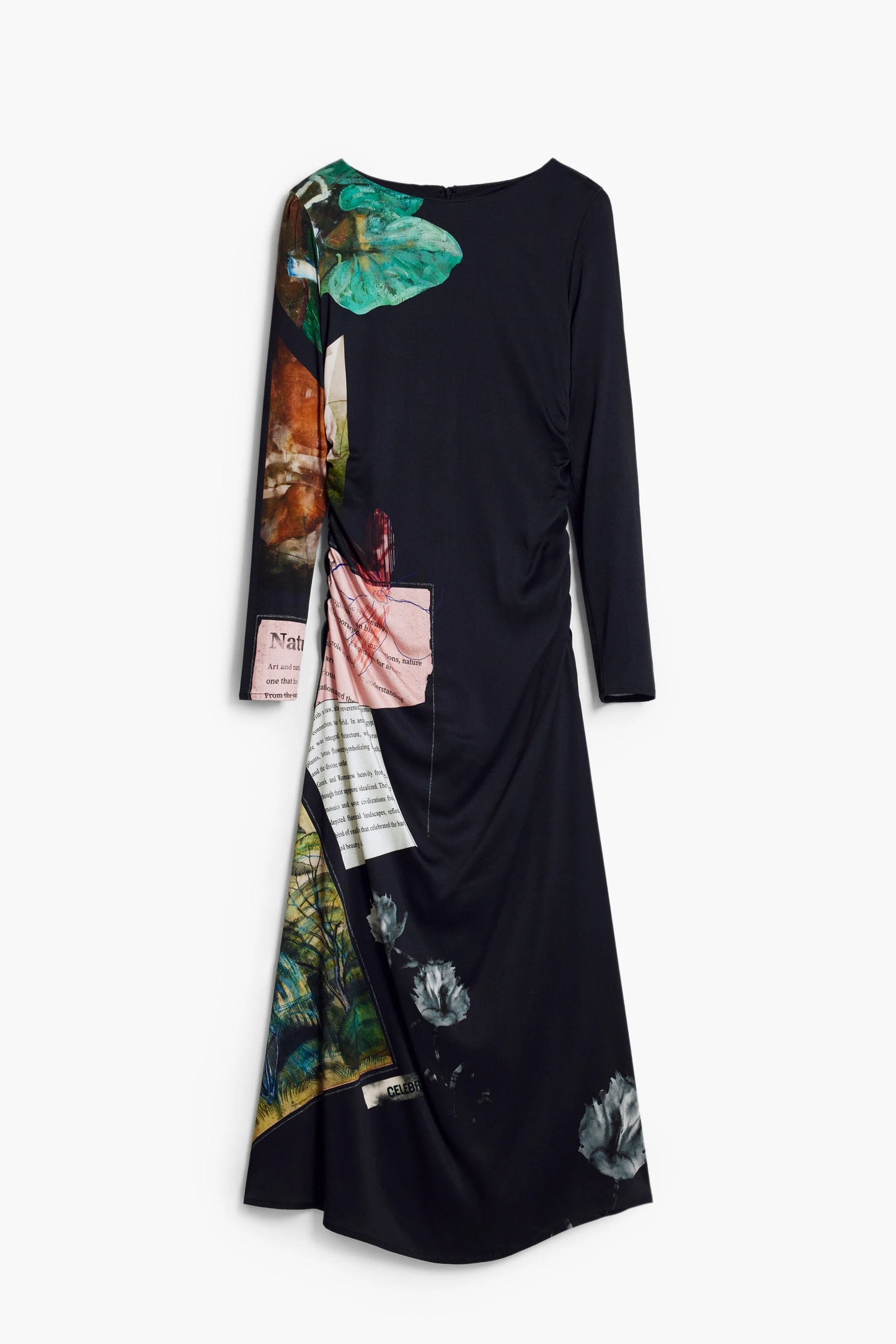 Collage Asymmetrical Dress