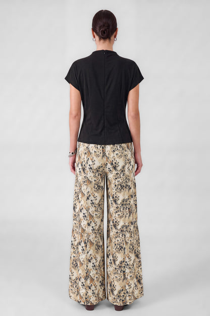 Mock Neck Dolman Sleeve Top