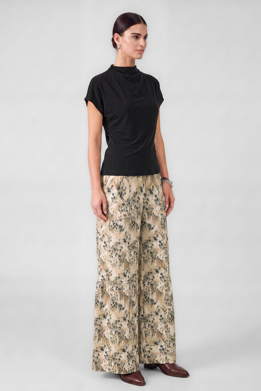 Mock Neck Dolman Sleeve Top
