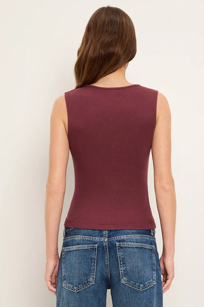 Lune Shirred Front Tank Port Royal