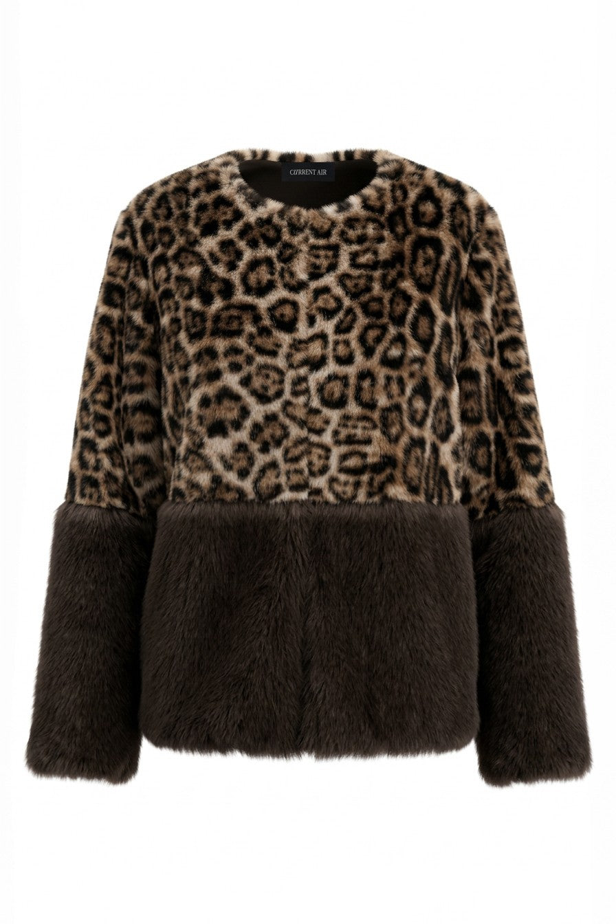 Leopard Faux Fur Jacket