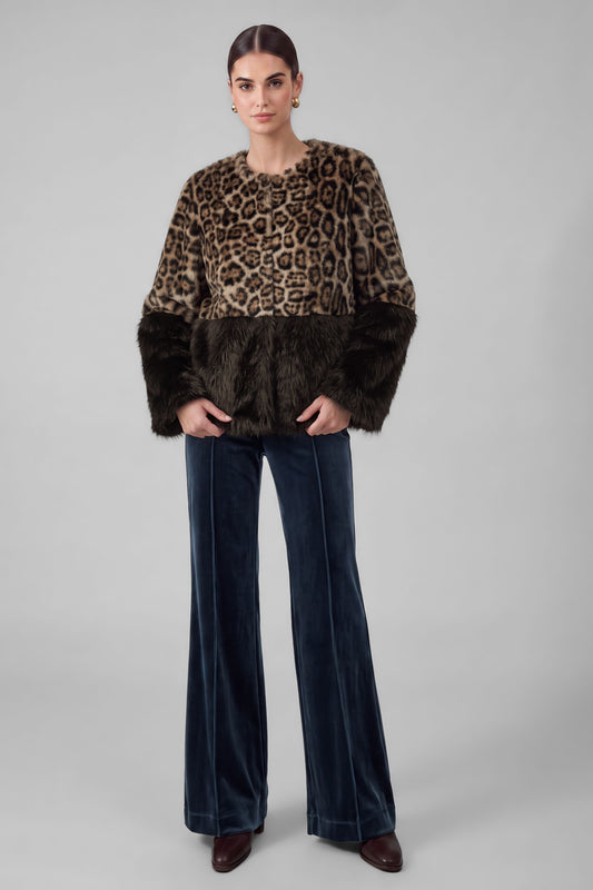 Leopard Faux Fur Jacket