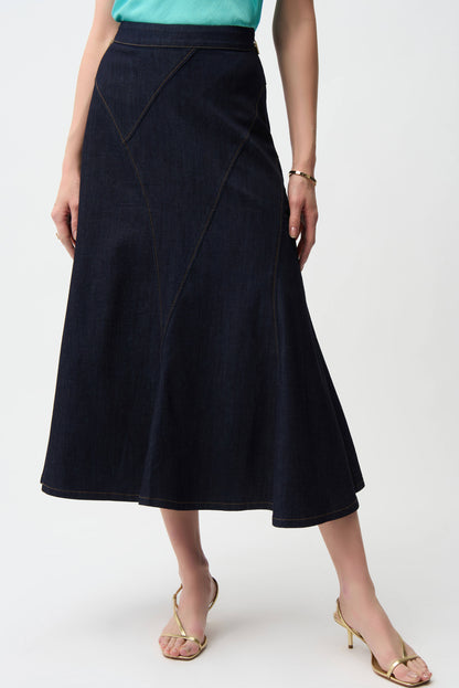 Denim Flare Skirt