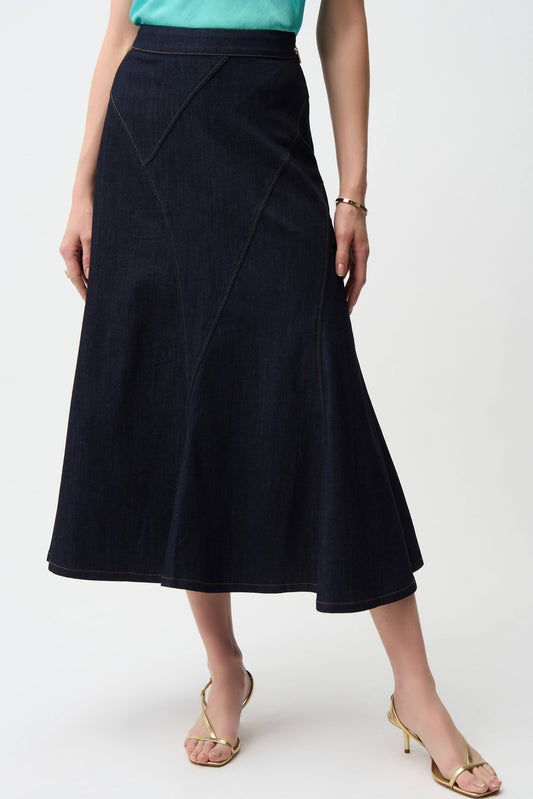 Denim Flare Skirt