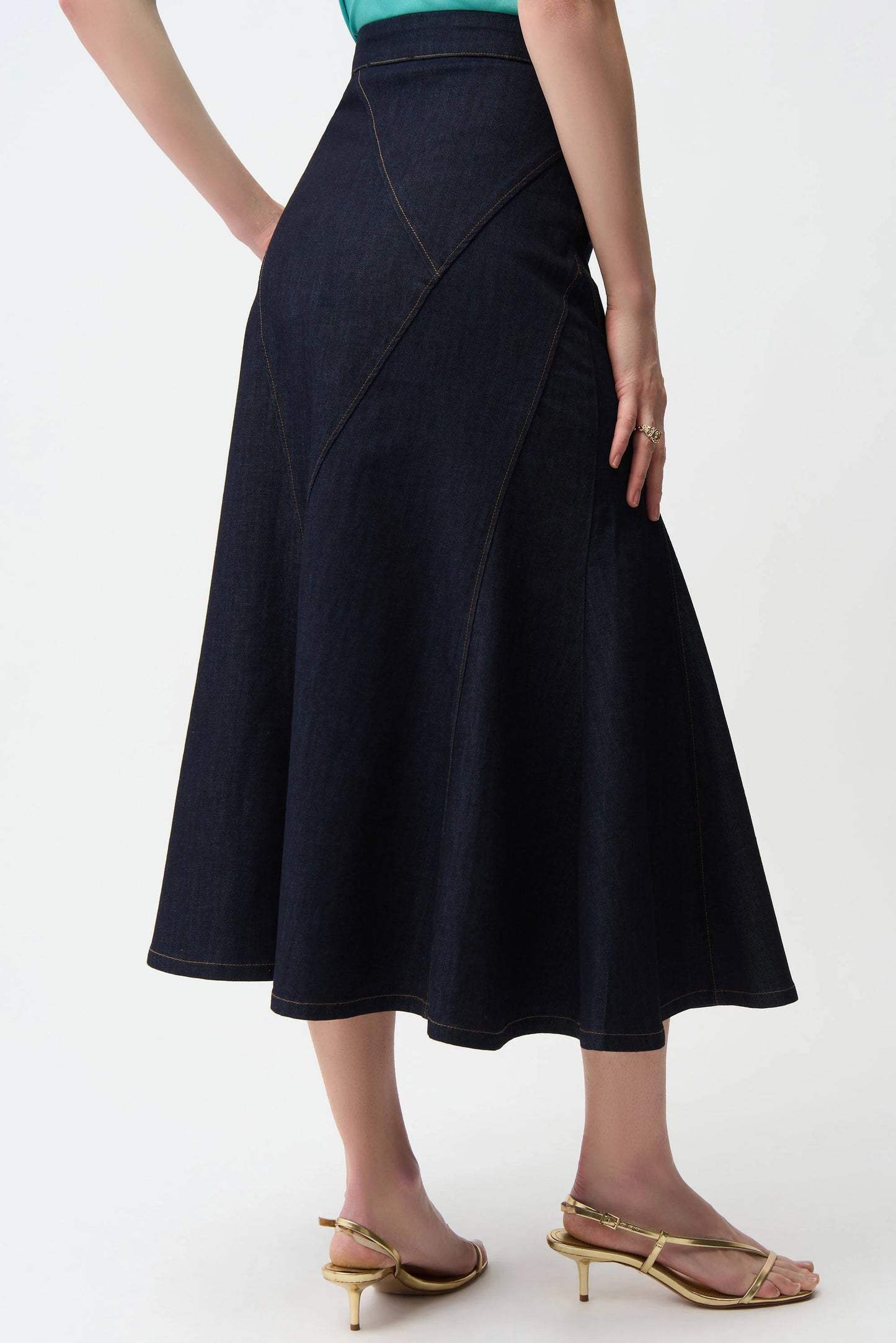 Denim Flare Skirt