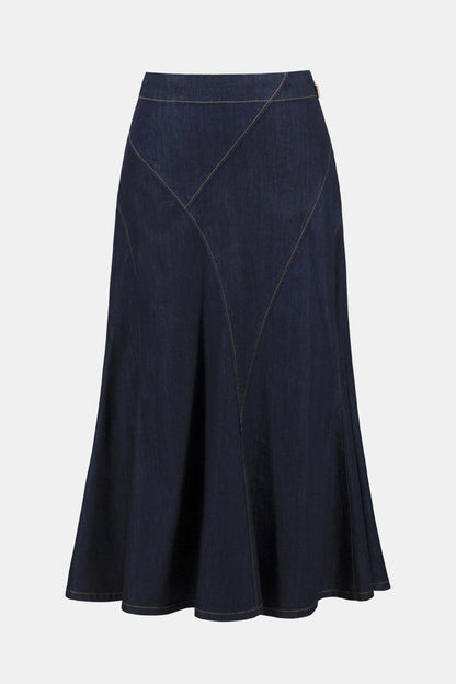 Denim Flare Skirt