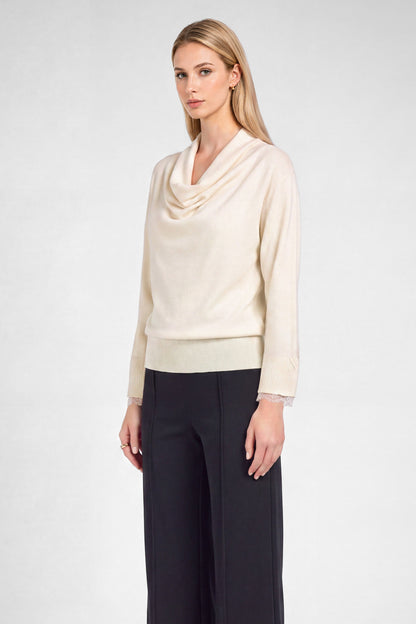Cowl Neck Long Sleeve Sweater