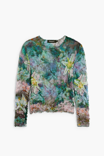 Texture Flowers Top