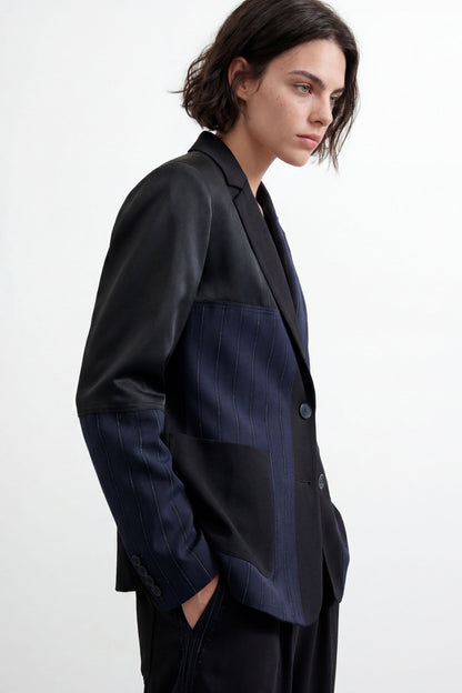 Mixed Media Blazer