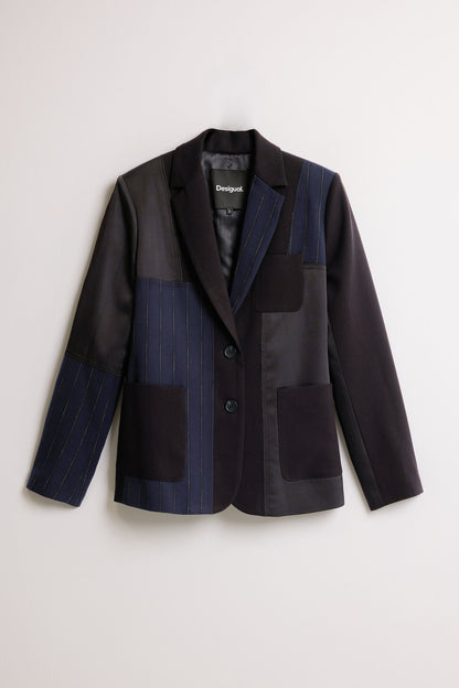 Mixed Media Blazer