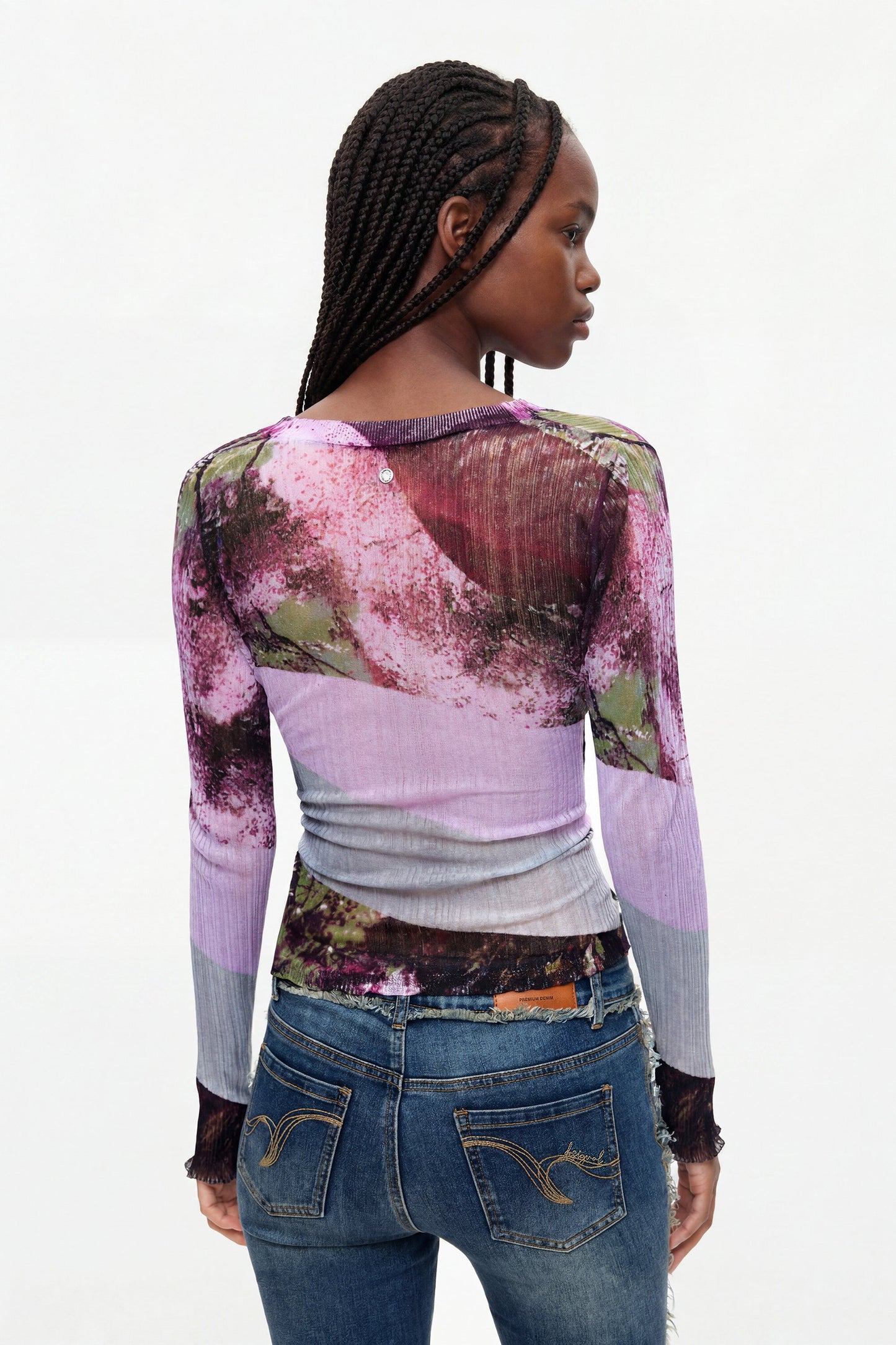 Lightweight V-Neck Lilac Sweater