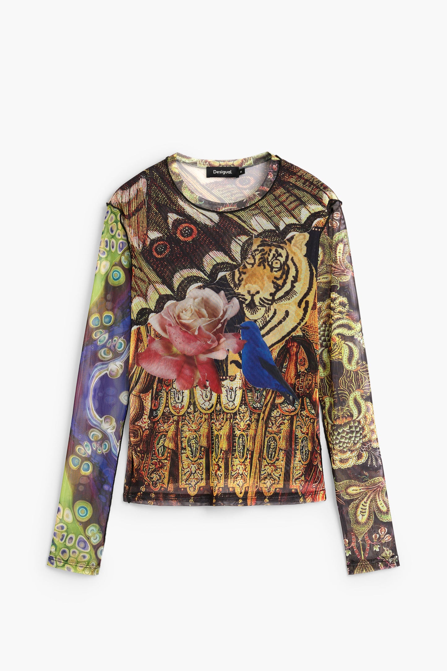 Lion Floral Mesh Top