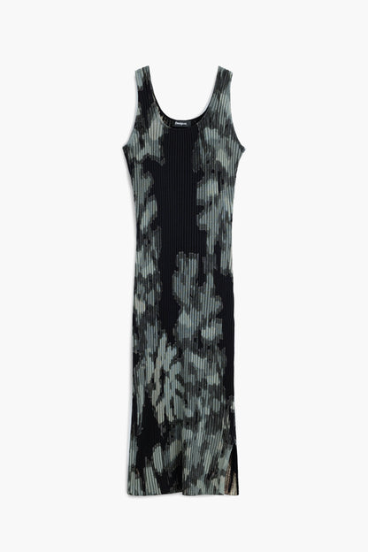 2-In-1 Floral Knit Dress