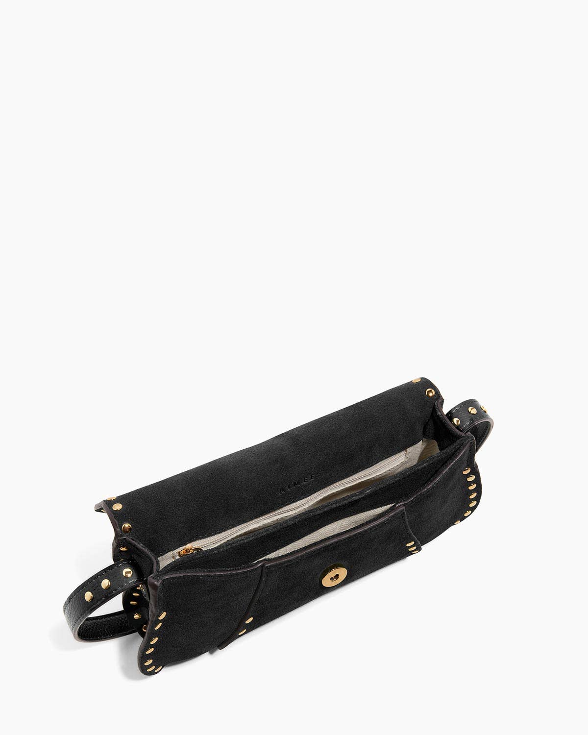 Amour Baguette Black Suede