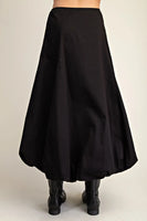 Bubble Hem Maxi Skirt